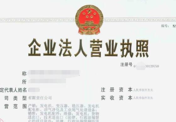 營業(yè)執(zhí)照樣本 營業(yè)執(zhí)照樣本
